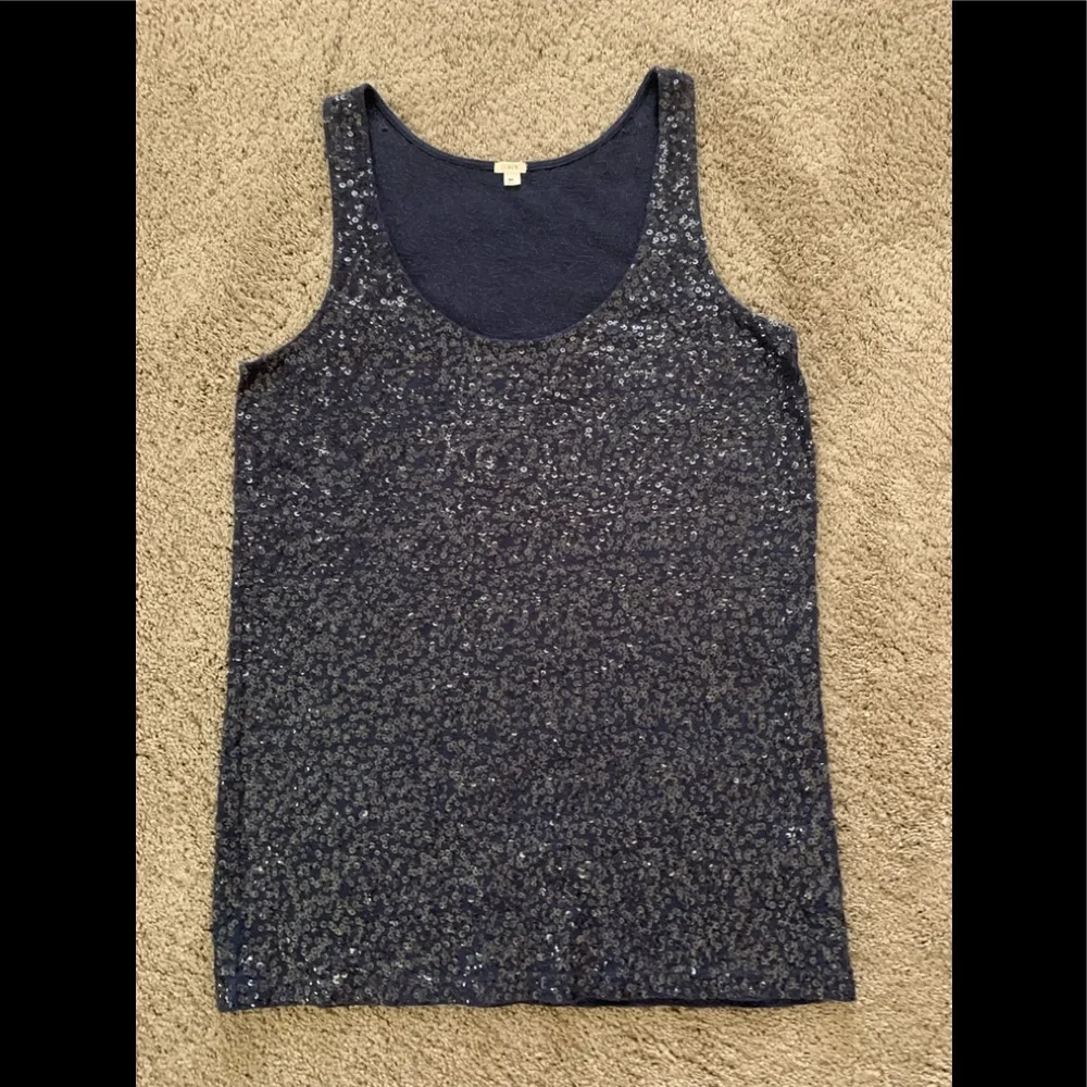 J. Crew sequined tank top